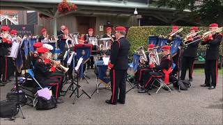 Band of The Royal British Legion Leiston Newmarket Races 2017 [upl. by Naneek]