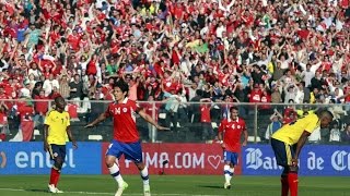 Chile 1  3 Colombia  Clasificatorias Brasil 2014 [upl. by Joshia474]