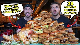 quotTHE CRAZIEST 25LB FRIED CHICKEN SANDWICH CHALLENGE YOU’LL EVER SEEquot  ft JoelHansen  SCOTT EATS [upl. by Sperry380]