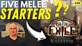 PoE 325 League Starters  MELEE Builds Are BROKEN In Path Of Exile Settlers LeagueRight [upl. by Anneh46]