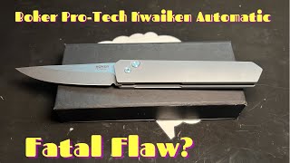 I should have believed the reviews Boker Plus Pro  Tech Kwaiken Automatic Knife Review [upl. by Ameyn]