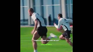 Respect Chiesa and De Ligt For Their Speed🥶🤫 shorts football soccer [upl. by Inkster]