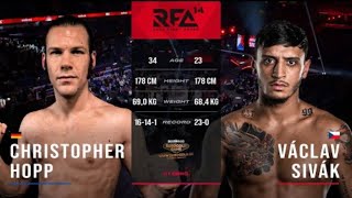 VAŠEK SIVÁK vs CHRISTOPHER HOPP  FULL HD RFA  Celý Zápas [upl. by Nyliac]