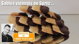 Sablés viennois ou Spritz  Recette par Chef Sylvain [upl. by Hgielah608]