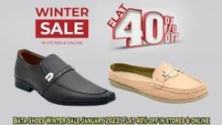 Bata flat 40 off sale  price starting Rs 599 till January 2023 bata sale shoesfashion winter [upl. by Roche]