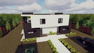 Design exterior si interior  Duplex modern D18 [upl. by Aiceled154]