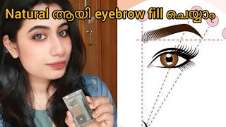 Artificial look ഇല്ലാതെ Natural ലൂക്കിൽ Eyebrows fill ചെയ്യാൻ പഠിക്കാം 😱💯How to fill eyebrows [upl. by Lenoyl]