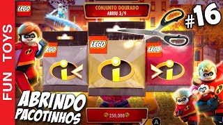 LEGO OS INCRÍVEIS 16 🔴 Abrindo 10 Pacotinhos SURPRESA e descobrindo os bonecos IRADOS que ganhamos [upl. by Oliana]