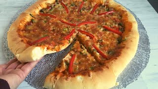 recette de pâte Mēga Pizza pâte facile [upl. by Golliner334]