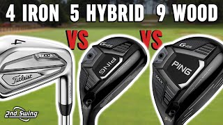 4iron vs 5hybrid vs 9wood  Which Golf Club Should You Play [upl. by Annirac168]