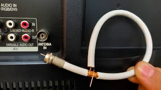 A piece of coaxial cable unlocks all TV channels  Antenna Booster [upl. by Cayser]