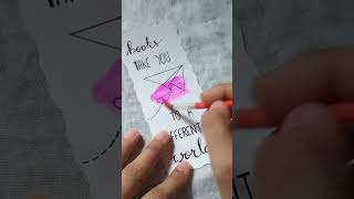 DIY bookmark 🔖 Easy bookmark ideas✨️ shorts shortsfeed TheArtGallery shortvideo ytshorts [upl. by Mide]