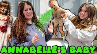 ANNABELLES BABY THREW UP ON HER Baby Sitting The Evil Twins [upl. by Eb505]