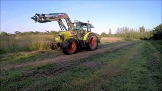 GoProSony Fauchage dherbe 2017  Claas Axos 340 amp Krone [upl. by Nalrah]