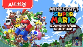 Minecraft  Super Mario Skin Pack Release Trailer [upl. by Nidla183]