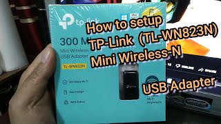 Installation of TPLink WirelessN USB Adapter [upl. by Aisanahta]