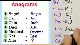 Anagrams  What are Anagrams  Anagram Words in English  English vocabulary [upl. by Aimej300]