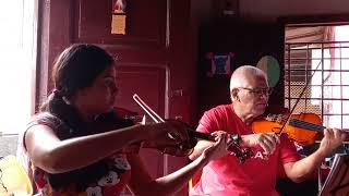 La Flor De Pino Pieza Folklórica Nicaragüense Bayardo y Zayda en los violines [upl. by Baumbaugh391]