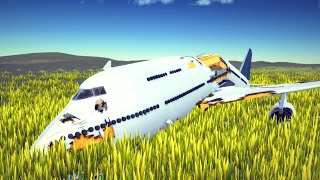 Airplane Crashes With CVR 4 Pilot Sounds  Besiege [upl. by Payson]