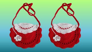 22SimpleQuick And Easy Crochet Circle Bag for Little GirlHow To Make Crochet BagPurse For Girl [upl. by Mad335]