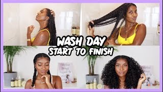 WASH DAY ROUTINE  MY SIGNATURE PIGTAIL BRAIDS DETAILED TUTORIAL [upl. by Haslam]