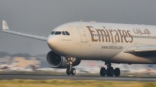 Emirates Airbus 330 Amazing take off [upl. by Derfiniw]