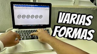 Como escribir arroba  con el teclado de cualquier Mac Varias formas [upl. by Lenz]