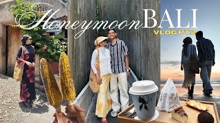 Our Honeymoon Part 2  explore markets tryout viral cafes visit seminyak beach new villa 🌴🛵 [upl. by Aicirt]