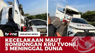 BREAKING NEWS Tim Liputan tvOne Kecelakaan Maut di Tol Pemalang  tvOne [upl. by Kus]