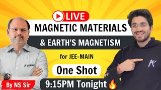 Magnetic Materials amp Earths Magnetism  By NS Sir [upl. by Delphina]