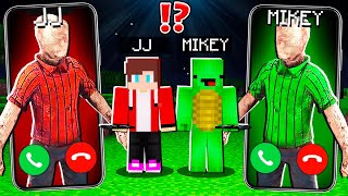 JJ Creepy SCP3008 vs Mikey SCP3008 IKEA CALLING to JJ and MIKEY at 3am   Minecraft Maizen [upl. by Butte]