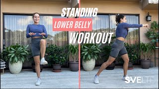 Get A Toned Lower Belly Standing Workout [upl. by Baelbeer]