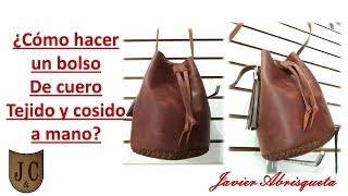 ¿Como hacer un bolso cosido y tejido a mano [upl. by Halyak]