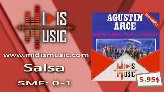 Demo MIDI Sangrando Por La Herida  Agustin Arce  MidisMusic [upl. by Sutsugua]