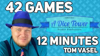 42 Games in 12 Minutes  with Tom Vasel [upl. by Lathan507]