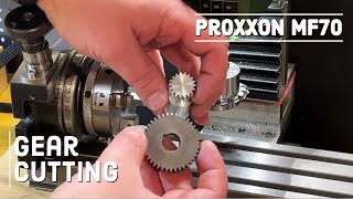 Gear cutting attachment for Proxxon MF70 [upl. by Hajidak151]