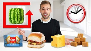 1 DAG ALLEEN MAAR VIERKANT VOEDSEL ETEN Challenge [upl. by Gil]