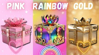 choose your gift 🎁😻🤢💓 3 gift box challenge 2 good vs bad 😞gift chooseyourgift [upl. by Felt]