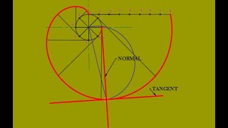 How to Construct Tangent and Normal to Archimedean Spiral and Involute [upl. by Philbrook]