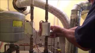 Replacing a zone valve on a hot water heating system and removing the air [upl. by Mchail70]