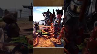 Cooking with Meowscular Chef shorts mhw monsterhunter [upl. by Ortrud]