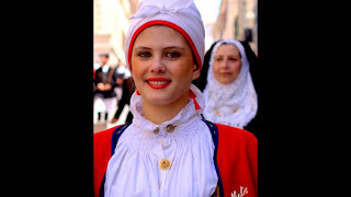 Sardinian Women dressing traditional costumes HD [upl. by Yannodrahc]