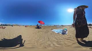 ⛱️MUST SEE Beach Barcelona  Video VR360° Walking Tour  Discover the Best Beaches  57K 60FPS [upl. by Anolla351]