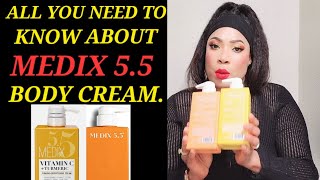 ALL YOU NEED TO KNOW ABOUT MEDIX 55 BODY CREAM HONEST REVIEW [upl. by Sasnak]