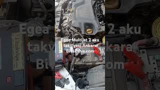 Egea Multijet 2 aku takviyesi Ankara BiTakviyecom automobile akü bitakviye [upl. by Emya998]