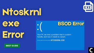 How To Fix NtoskrnlExe BSOD Error on Window 1110 Latest FIX 2022 [upl. by Aifos]