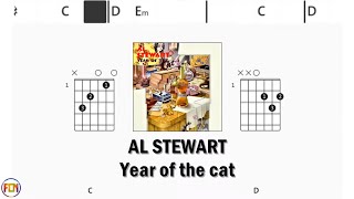 AL STEWART Year of the cat FCN GUITAR CHORDS amp LYRICS [upl. by Trepur]