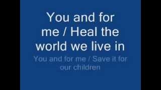 michael jackson  heal the world lyrics [upl. by Goldarina289]