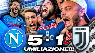 💦 UMILIAZIONE NAPOLI 51 JUVENTUS  LIVE REACTION NAPOLETANI AL MARADONA HD [upl. by Minabe]