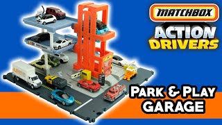 UNBOXING Matchbox Action Drivers Park amp Play Garage Playset 2021 [upl. by Trillbee621]